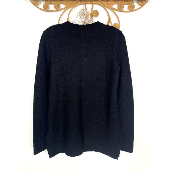 Tory Burch Tunic Sweater Black wool alpaca blend M - Picture 8 of 8